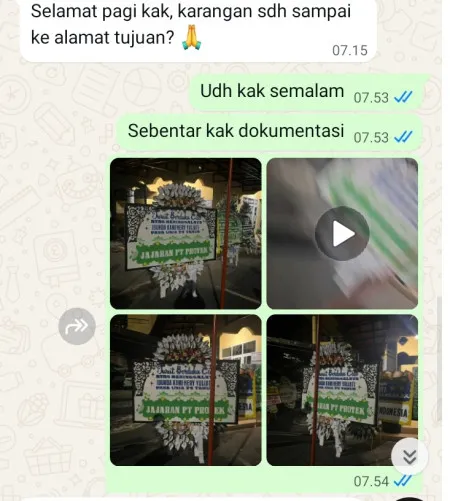Pengiriman Papan Bunga Selamat Kramat Pela
