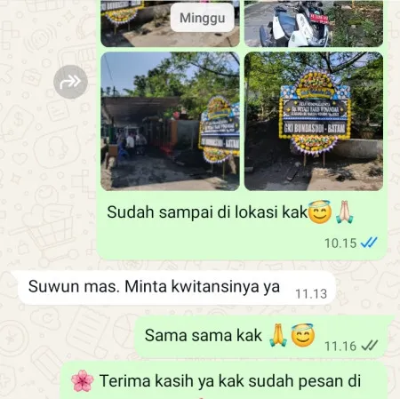 Pengiriman Papan Bunga Duka Kramat Pela