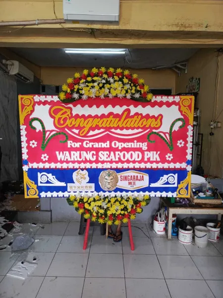 Papan Bunga Ucapan Selamat Kramat Pela